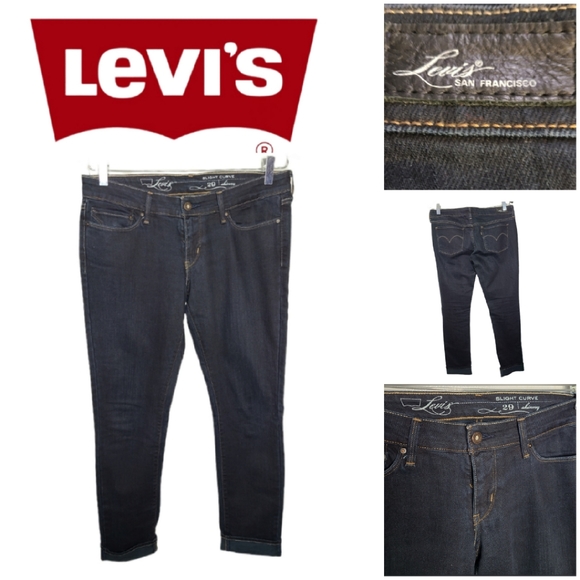 Levi's Slight Curve Skinny Jeans Size 29 ×32 - Picture 1 of 7
